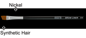 W111 - Eye brow Liner brush - Synthetic Hair